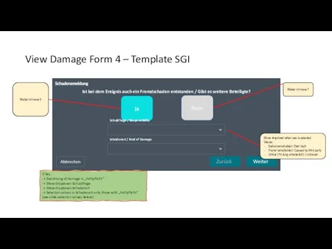 View Damage Form 4 – Template SGI Ja Nein Ist bei