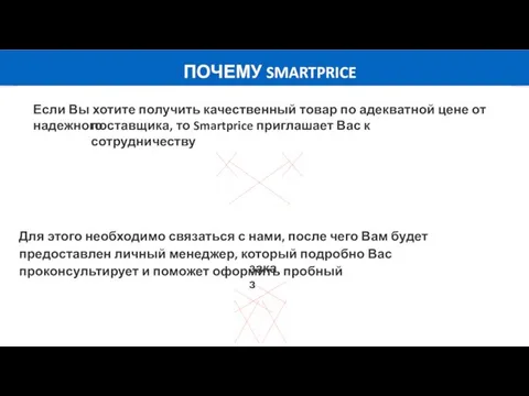 ПОЧЕМУ SMARTPRICE Если Вы хотите получить качественный товар по адекватной цене