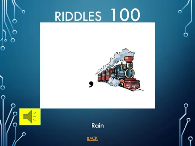 BACK Rain RIDDLES 100