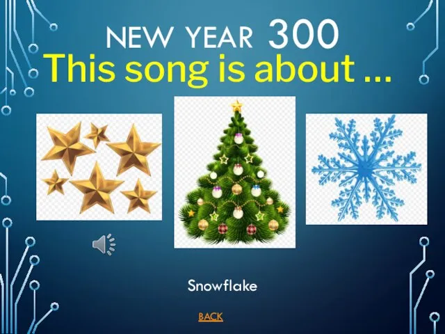 BACK Snowflake NEW YEAR 300 This song is about …