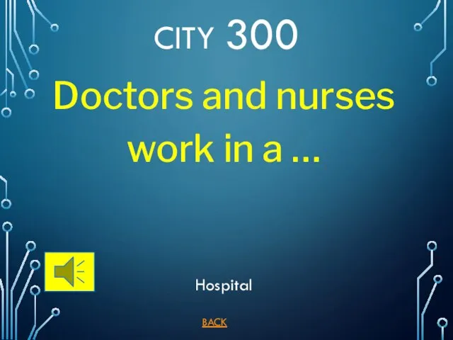 BACK Hospital CITY 300 Doctors and nurses work in a …