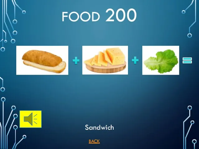 BACK FOOD 200 Sandwich