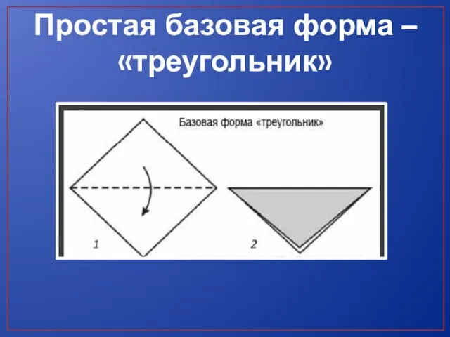 Простая базовая форма – «треугольник»