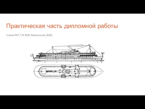 Практическая часть дипломной работы Схема №1 Т/Х М.В Ломоносов (305)