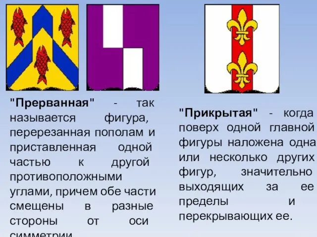 "Прерванная" - так называется фигура, перерезанная пополам и приставленная одной частью