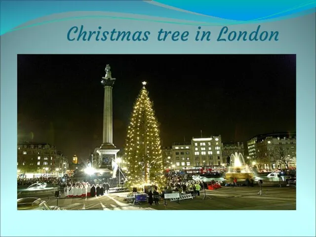 Christmas tree in London