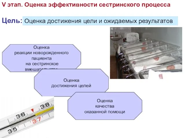 V этап. Оценка эффективности сестринского процесса Оценка достижения цели и ожидаемых