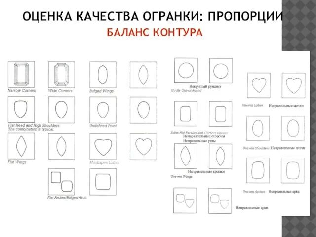 ОЦЕНКА КАЧЕСТВА ОГРАНКИ: ПРОПОРЦИИ БАЛАНС КОНТУРА