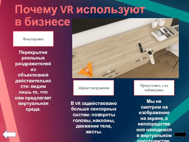 Почему VR используют в бизнесе Мы не смотрим на изображение на