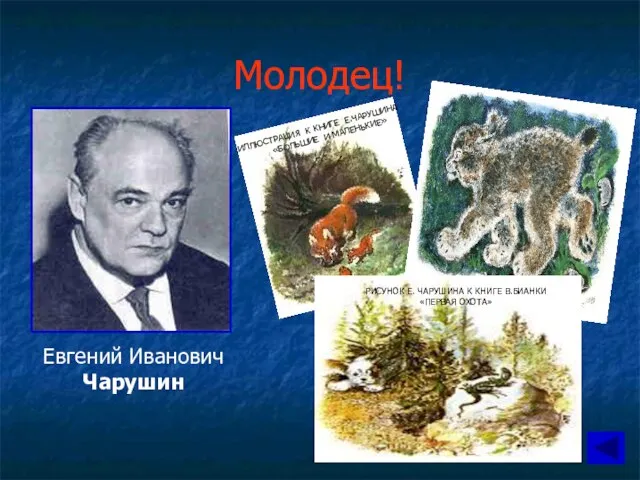 Молодец! Евгений Иванович Чарушин ИЛЛЮСТРАЦИЯ К КНИГЕ Е.ЧАРУШИНА «БОЛЬШИЕ И МАЛЕНЬКИЕ»