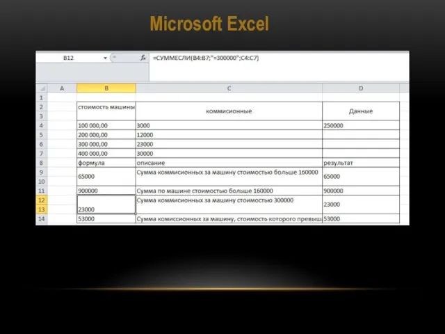 Microsoft Excel