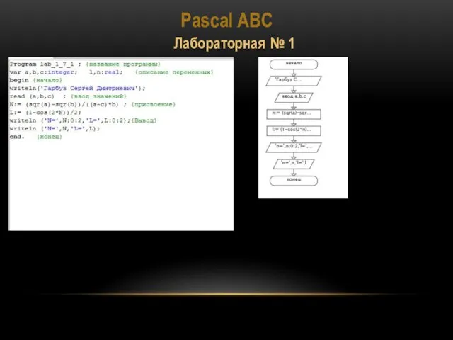 Pascal ABC Лабораторная № 1