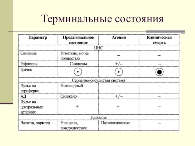 Терминальные состояния