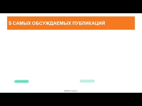 5 САМЫХ ОБСУЖДАЕМЫХ ПУБЛИКАЦИЙ NOSUITS l nosuits.ru