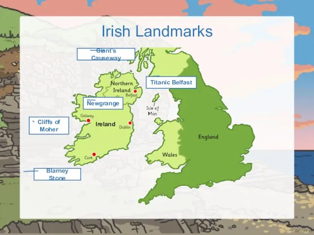 Irish Landmarks Blarney Stone Ireland Titanic Belfast Giant’s Causeway Newgrange Cliffs of Moher