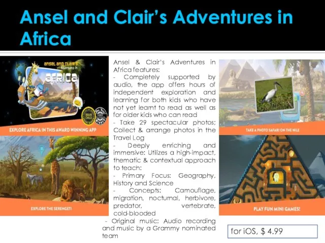 Ansel and Clair’s Adventures in Africa Ansel & Clair’s Adventures in