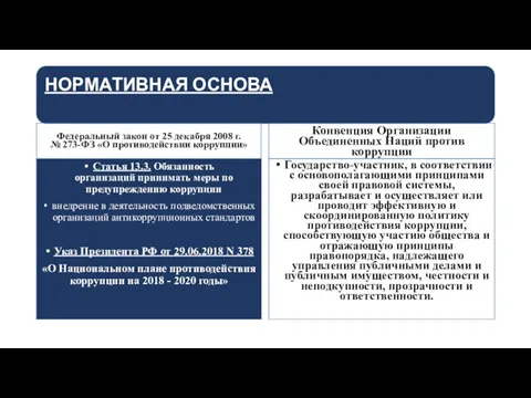 Федеральный закон от 25 декабря 2008 г. № 273-ФЗ «О противодействии