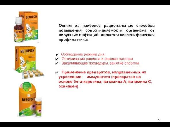 Одним из наиболее рациональных способов повышения сопротивляемости организма от вирусных инфекций