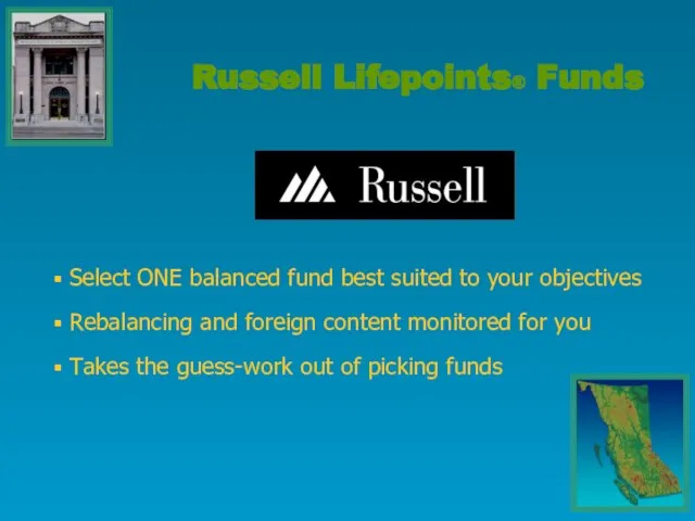 Select ONE balanced fund best suited to your objectives Rebalancing and