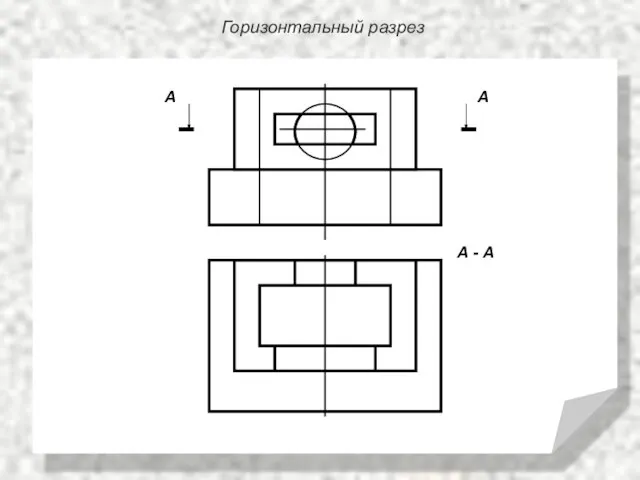 А - А А А Горизонтальный разрез