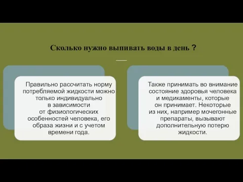 Сколько нужно выпивать воды в день ?