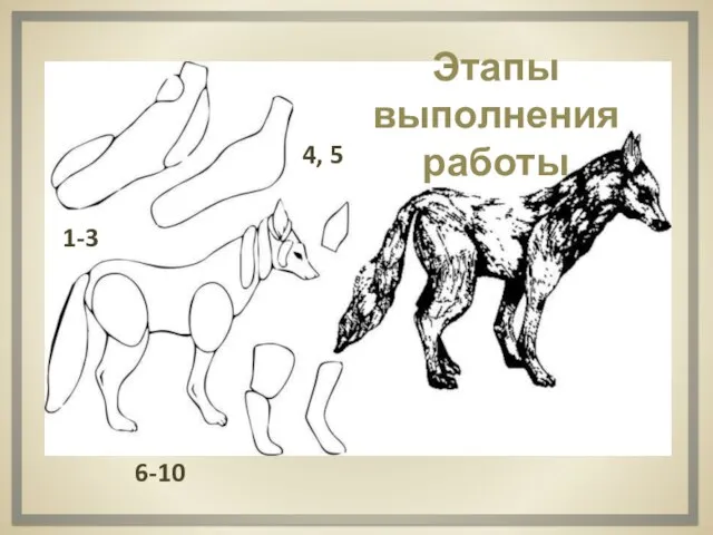 1-3 4, 5 Этапы выполнения работы 6-10