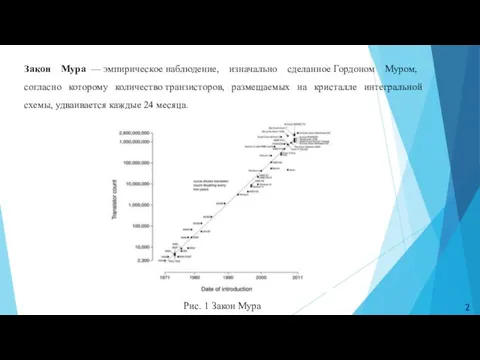 Закон Мура — эмпирическое наблюдение, изначально сделанное Гордоном Муром, согласно которому