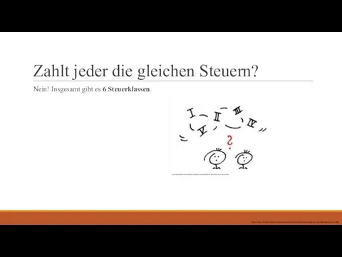 Zahlt jeder die gleichen Steuern? Nein! Insgesamt gibt es 6 Steuerklassen. https://www.vlh.de/wissen-service/steuer-abc/welche-steuerklassen-gibt-es-und-was-bedeuten-sie.html http://www.helpster.de/steuerklasse-verheiratet-und-alleinverdiener-das-sollten-sie-wissen_113149