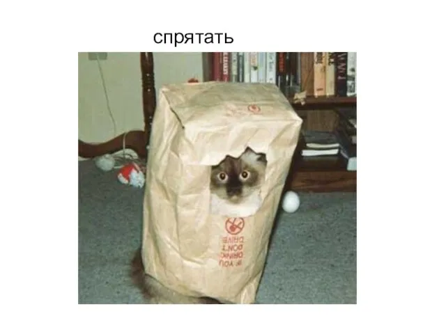 спрятать