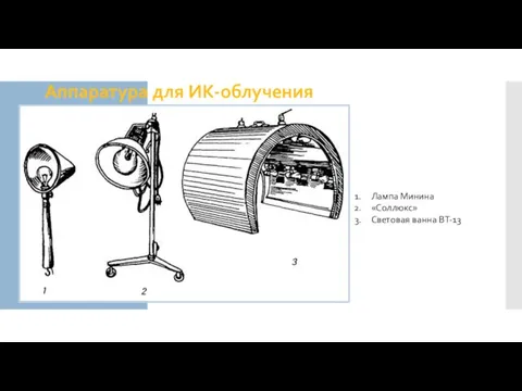 Аппаратура для ИК-облучения Лампа Минина «Соллюкс» Световая ванна ВТ-13