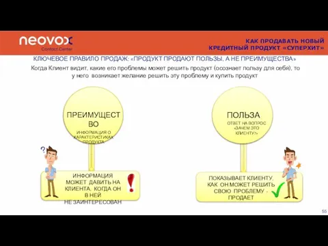 ИНФОРМАЦИЯ МОЖЕТ ДАВИТЬ НА КЛИЕНТА, КОГДА ОН В НЕЙ НЕ ЗАИНТЕРЕСОВАН