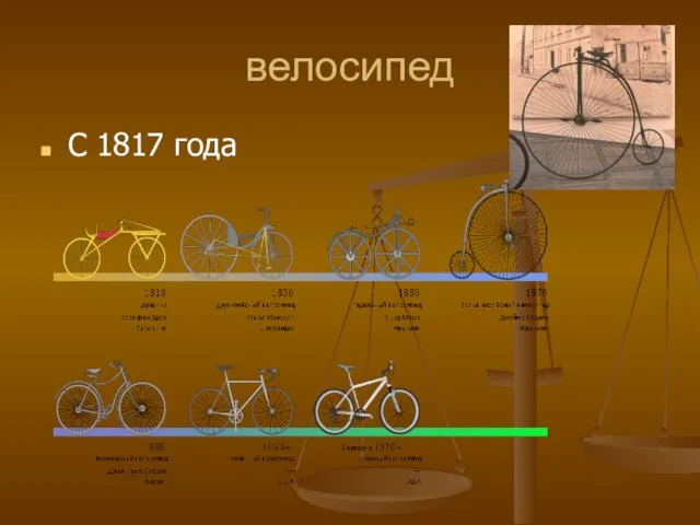 велосипед С 1817 года