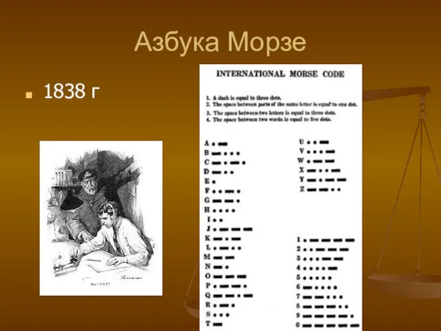 Азбука Морзе 1838 г