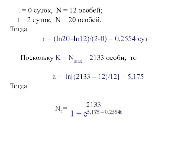 t = 0 cуток, N = 12 особей; t = 2