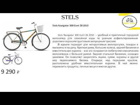 9 290 ₽ STELS Stels Navigator 300 Gent 28 Z010 Stels