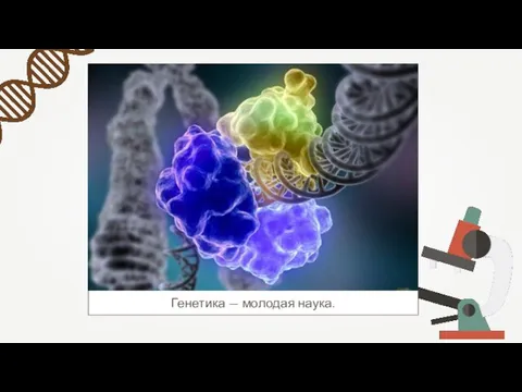 Генетика — молодая наука.