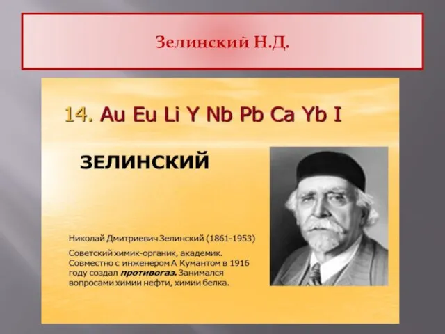 Зелинский Н.Д.