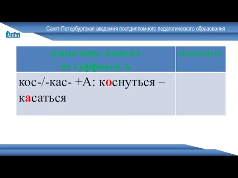 Санкт-Петербургская академия постдипломного педагогического образования