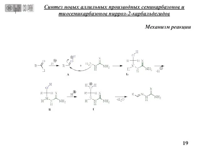 Синтез новых аллильных производных семикарбазонов и тиосемикарбазонов пиррол-2-карбальдегидов Механизм реакции