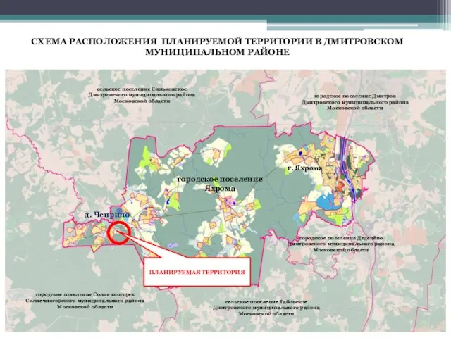 сельское поселение Синьковское Дмитровского муниципального района Московской области городское поселение Яхрома