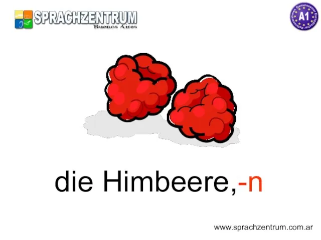 die Himbeere,-n www.sprachzentrum.com.ar