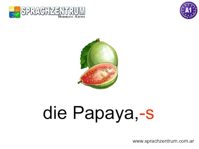 die Papaya,-s www.sprachzentrum.com.ar