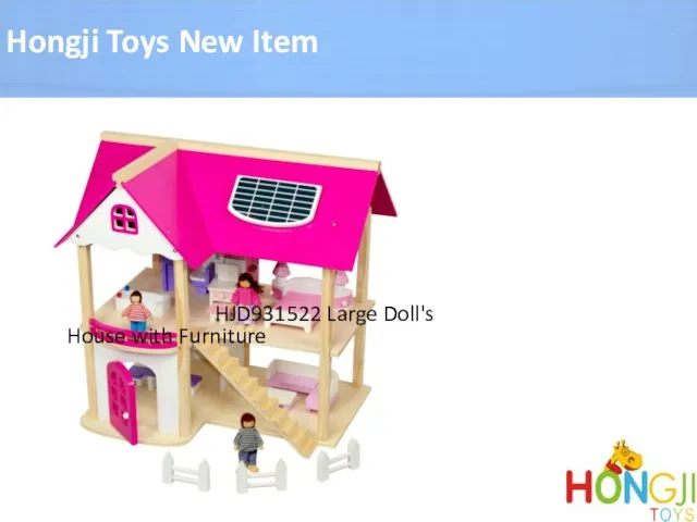 Hongji Toys New Item HJD931522 Large Doll's House with Furniture