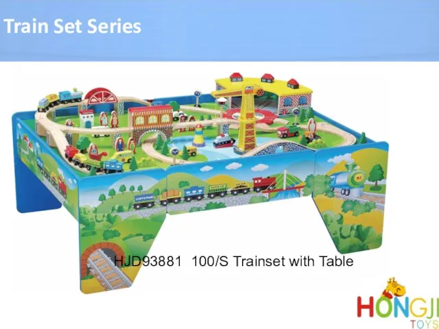 HJD93881 100/S Trainset with Table Train Set Series