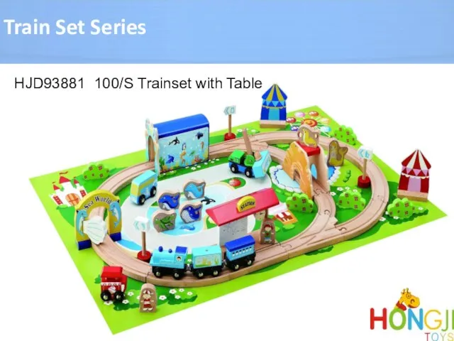 HJD93881 100/S Trainset with Table Train Set Series