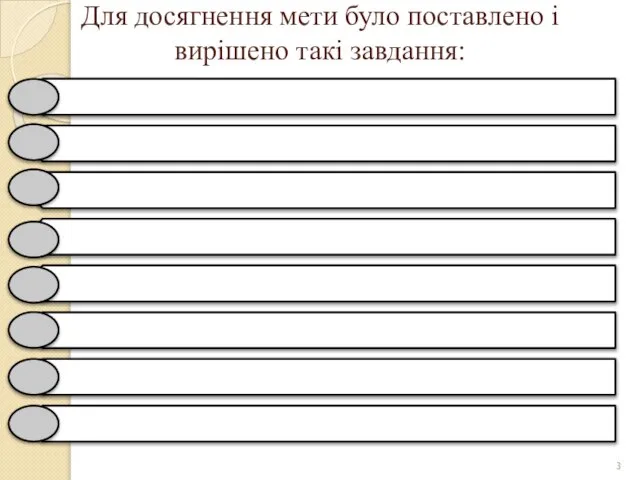 Для досягнення мети було поставлено і вирішено такі завдання: