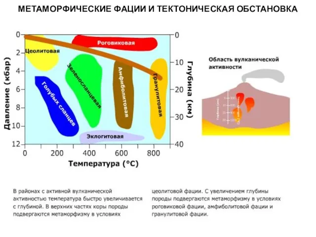 МЕТАОРФИЧЕСКИЕ ПОРОДЫ МЕТАМОРФИЧЕСКИЕ ФАЦИИ И ТЕКТОНИЧЕСКАЯ ОБСТАНОВКА