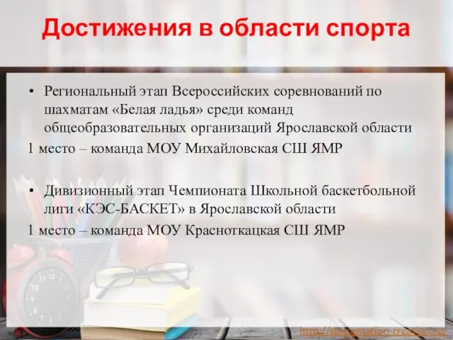 Достижения в области спорта Региональный этап Всероссийских соревнований по шахматам «Белая