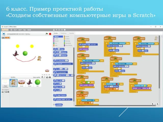 6 класс. Пример проектной работы «Создаем собственные компьютерные игры в Scratch»