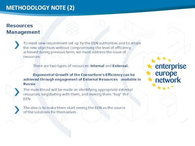 To meet new requirement set up by the EEN authorities and